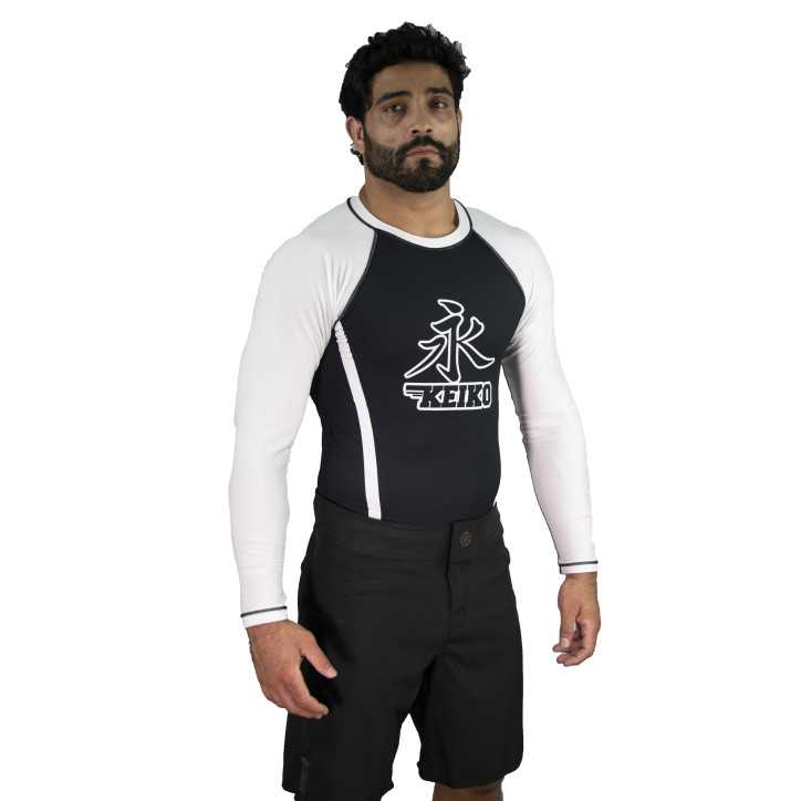 Keiko Speed rash guard pitkähihainen - Valkoinen