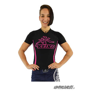 Keiko Speed rash guard - Svart/Rosa