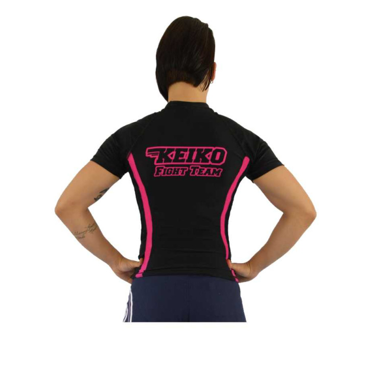 Keiko Speed rash guard - Black/Pink