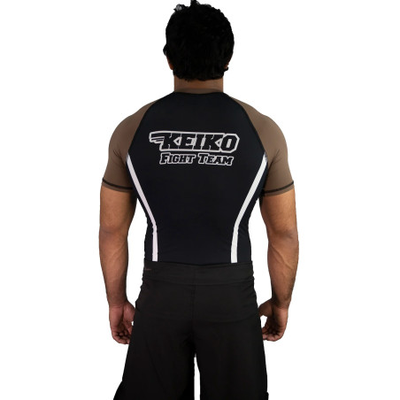 Keiko Speed rash guard - Ruskea