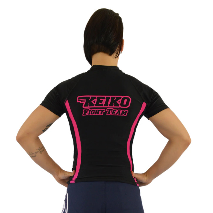 Keiko Speed rash guard - Musta/Pinkki