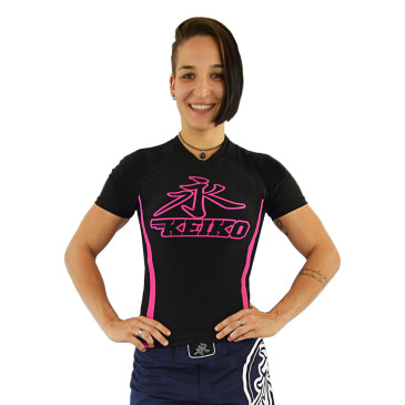 Keikosports Europe|Keiko Speed rash guard - Musta/Pinkki|48,00 €|Keiko|Naisten rash guardit & spatsit