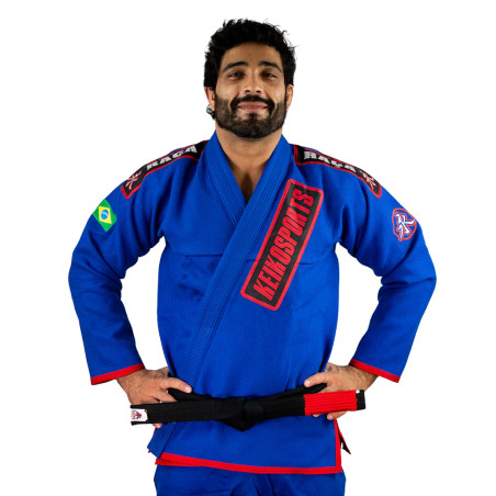 Keiko Raca BJJ Kimono Ouro Gi jacka - Blå