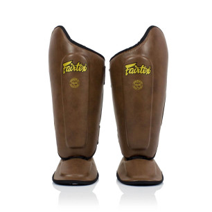 Keikosports Europe|Fairtex SP8 Ultimate Shin Pads - Brown|€127.00|Fairtex|Leg and Foot protection