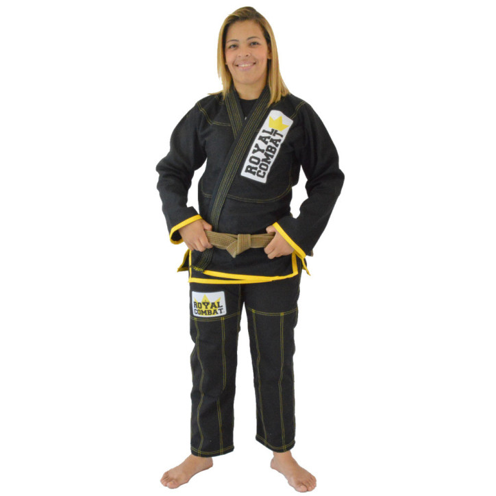 Royal Combat Light Series BJJ Kimono - Black