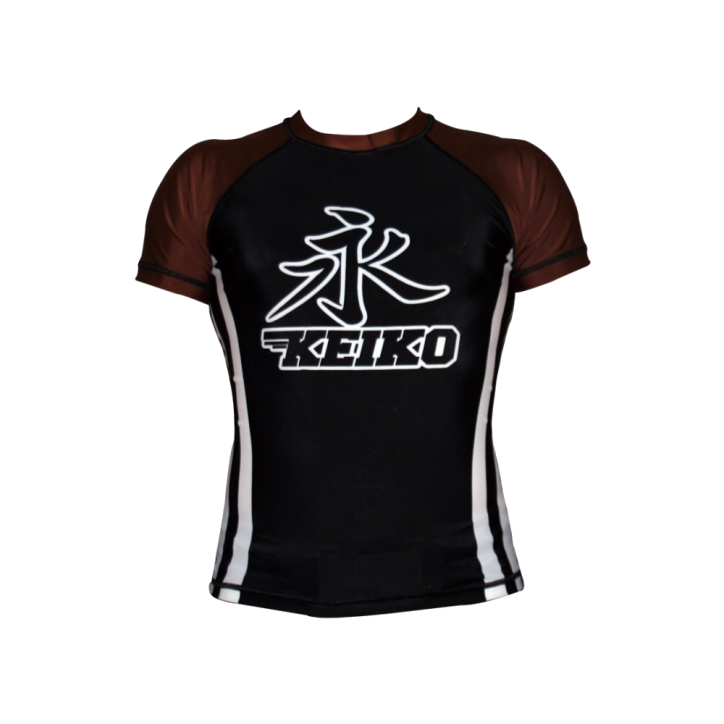 Keiko Speed rash guard - Ruskea