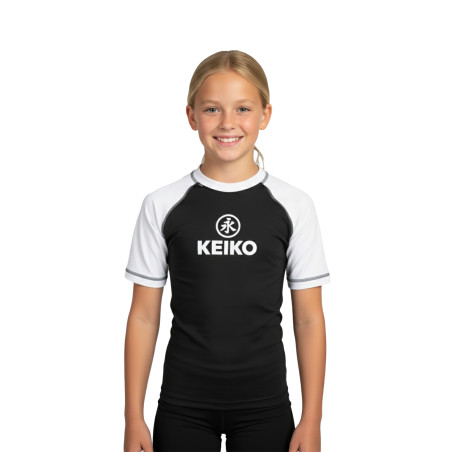 Keiko Kids rash guard - valkoinen - Tyylikäs No-Gi paita!