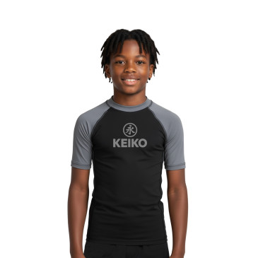 Keiko Kids rash guard - gray - Stylish No-Gi shirt!