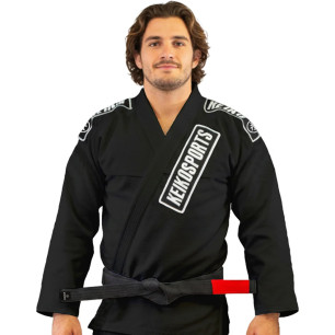 Keiko BJJ Kimono Summer Takki - Musta Puuvilla Mukavuus